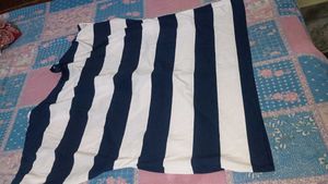 Striped Tie-Front Top