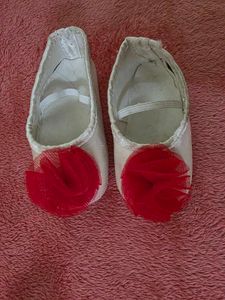 Red White Party Dress With Matching Shoes