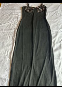 Black Lace Bodycon Maxi Dress