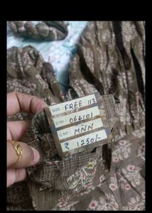 Vintage Brown Floral Print Bottom