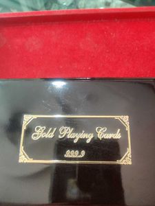 Gold Playing Cards Set Wth Box 🎁
