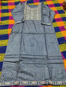 Elegant grey kurta set