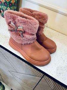 Cute Pink Winter Boots