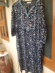 Navy blue gota patti kurta 💕