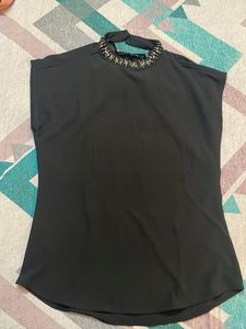 Black Embellished Top