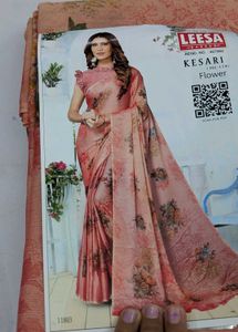 Floral Print Saree with Blouse