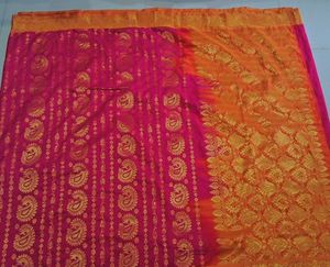 Pink &amp; Orange Saree