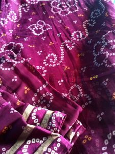 Bandhani Saree blouse size 44
