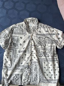 H&M White/Black Button Down