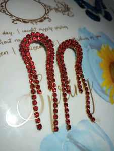 Red Dangle Earrings