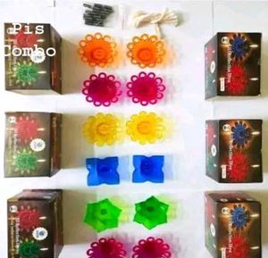 Colorful Shadow Reflecting Diyas