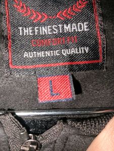 Stylish Black Varsity Jacket(L-size)