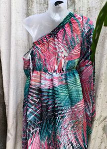 Tropical Print Dress