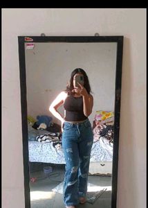 Ripped Wide Leg Jeans
