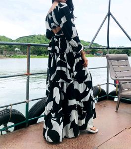 Black And White Skirt Top