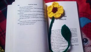 Crochet Sunflower bookmark ✨️☁️🌻