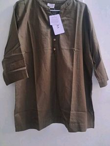 Elegant Olive Green Tunic