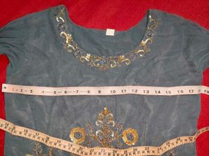 Grey Round Flared Suit/Gown