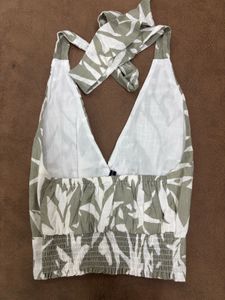 Halter Neck Tie Up Top