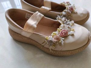 Cute Floral Girl&#39;s Flats