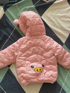 Cute Piggy Fluffy Pink Jacket
