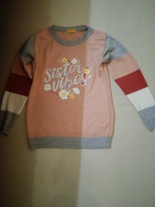 Sister Vibes Pink Sweater