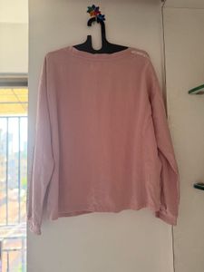 Pink Casual Sweatshirt