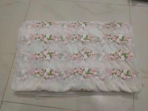 Floral Embroidered Tulle Fabric