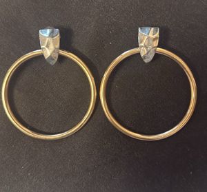 Hammered Gold Hoop Earrings
