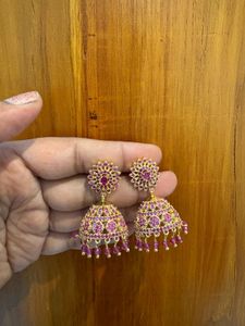 Ruby Jhumka Earrings