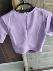 Cute Lilac Crop Top