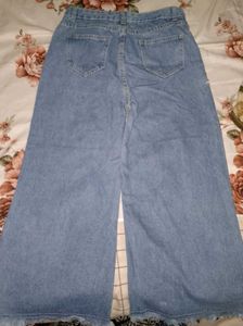 Wide Leg Denim Jeans