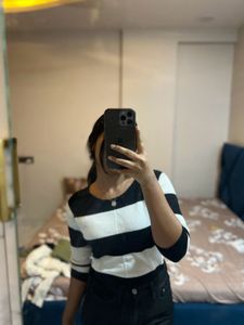 Striped Knit Sweater