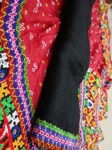 Embroidered Red 3-Piece Outfit