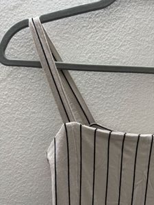 Ostin Striped Beige Jumpsuit