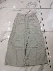 Wide Leg Beige Pants