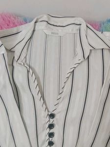 Striped Button-Down Shirt