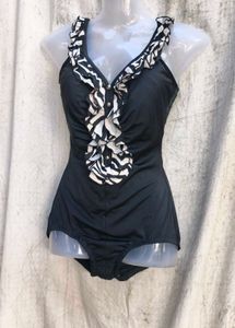 41119. Chic Black Swimsuit