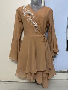 Elegant Wrap Style Mini Dress