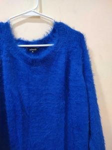 Blue Oversized Terry Jumper