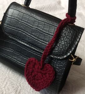 Heart Crochet Bag Charm