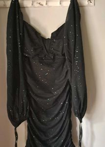 Sparkly Black Mini Dress