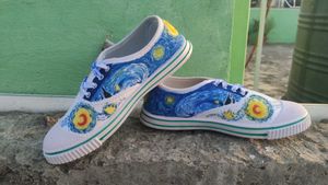 Van Gogh Customised Brand New Shoes