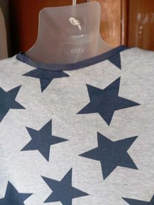 Star Pattern Long Sleeve Tee