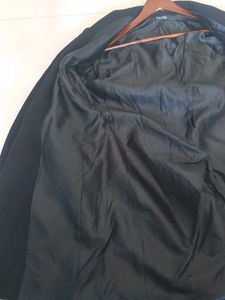 Elegant Black Overcoat (Size-L)