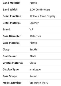 Sleek Black Quartz Watch