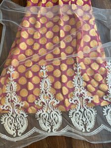 Colorful Ethnic Saree, Blouse &amp; Petticoat Set