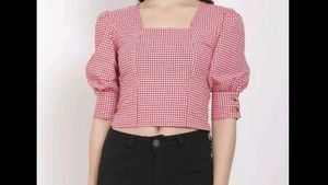 Puff Sleave Crop Top❤