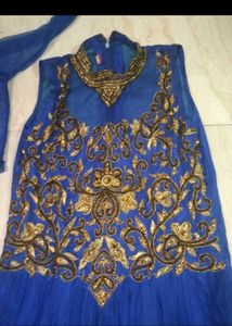 Beautiful Blue Net Gown