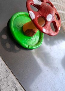 Mushroom brush holder.